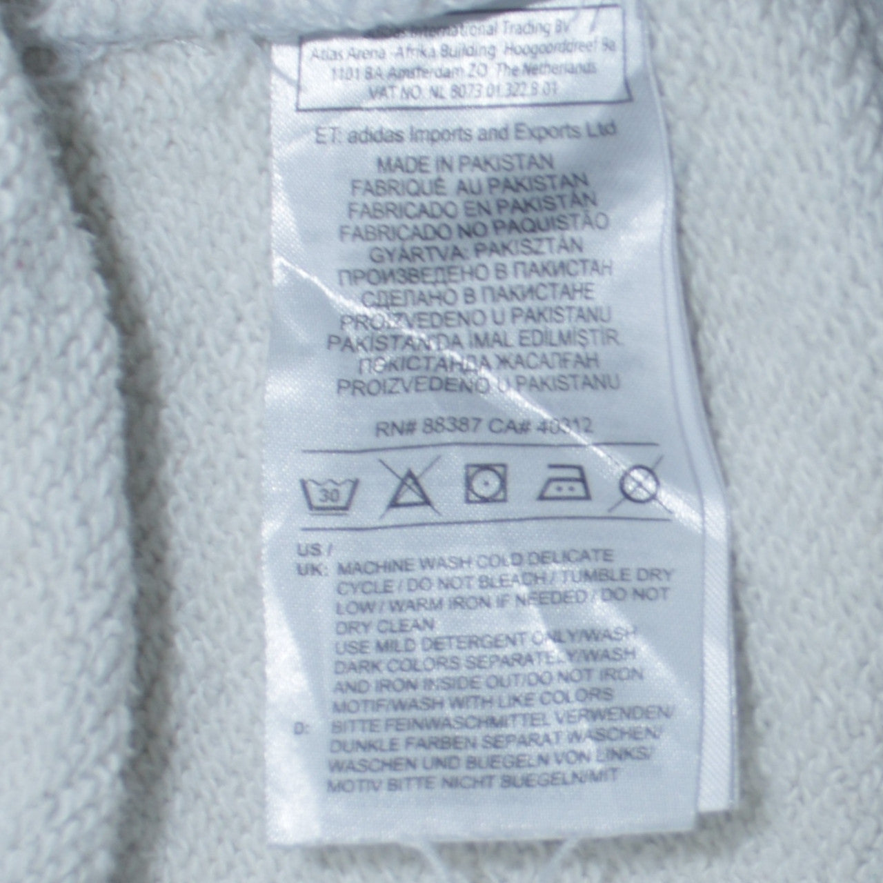 Womens UK Size 10 adidas Grey Pullover Sweatshirt