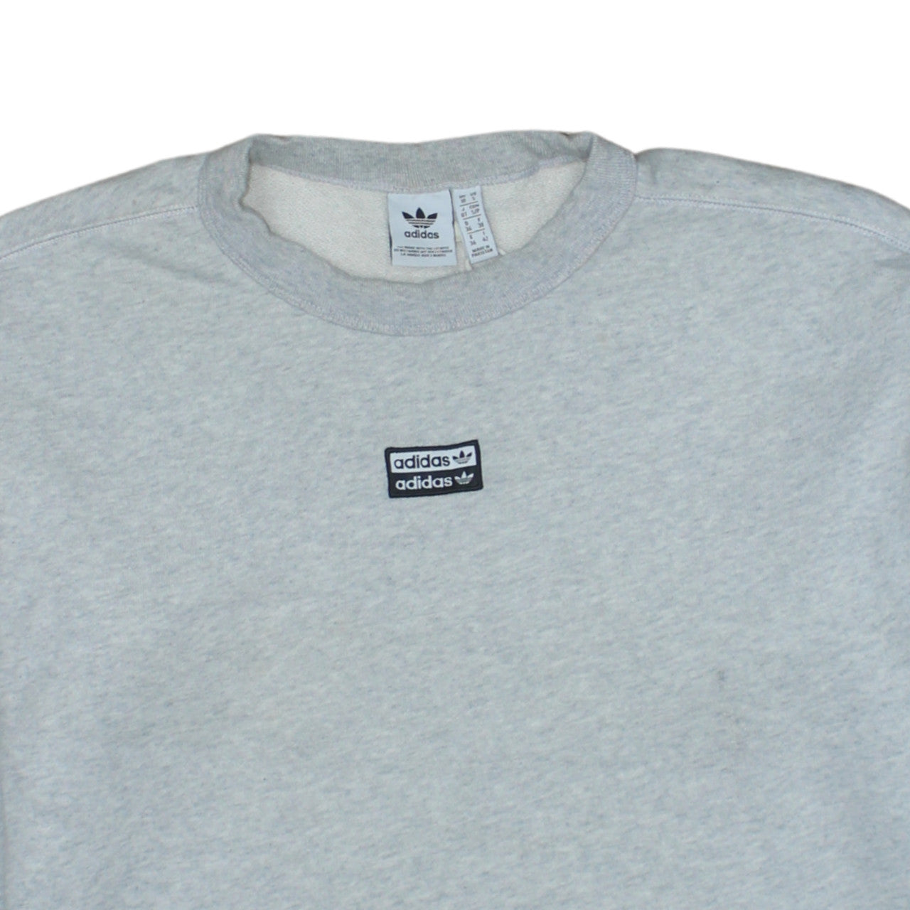 Womens UK Size 10 adidas Grey Pullover Sweatshirt