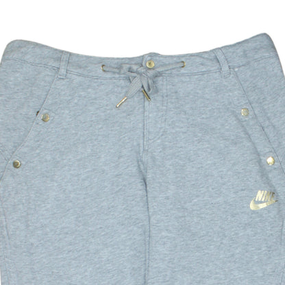 Nike Women’s Grey Jogger Sweatpants M Regular Fit Drawstring Trousers