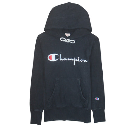 Mens UK Size S Champion Black Pullover Hoodie