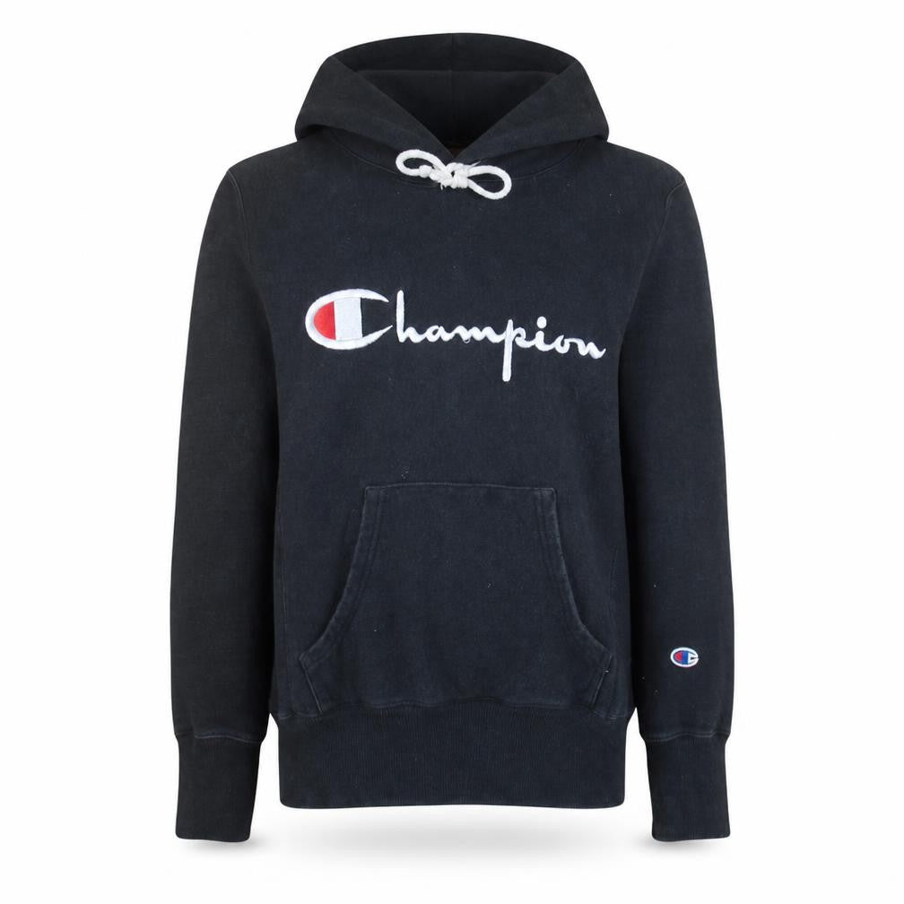 Mens UK Size S Champion Black Pullover Hoodie