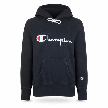 Mens UK Size S Champion Black Pullover Hoodie