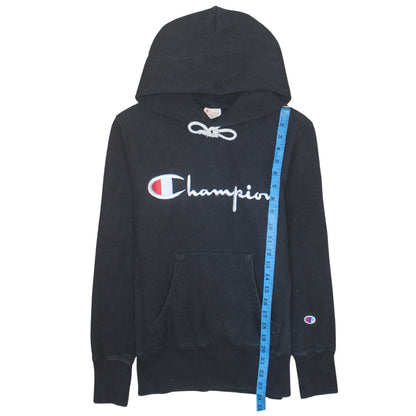 Mens UK Size S Champion Black Pullover Hoodie