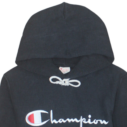 Mens UK Size S Champion Black Pullover Hoodie