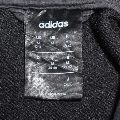 Womens UK Size M adidas Black Full Zip Hoodie