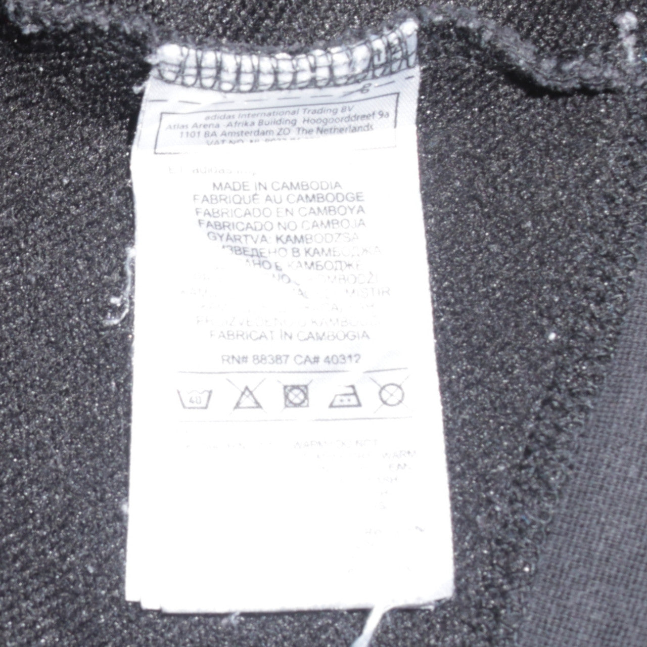 Womens UK Size M adidas Black Full Zip Hoodie