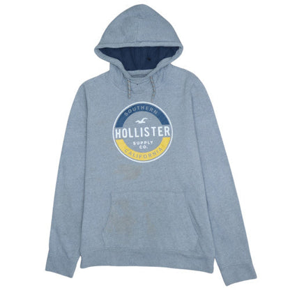 Mens UK Size L Hollister Blue Pullover Hoodie