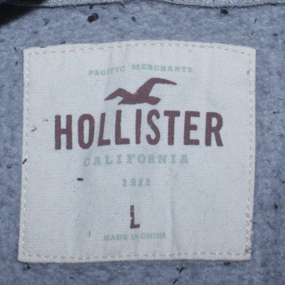 Mens UK Size L Hollister Blue Pullover Hoodie