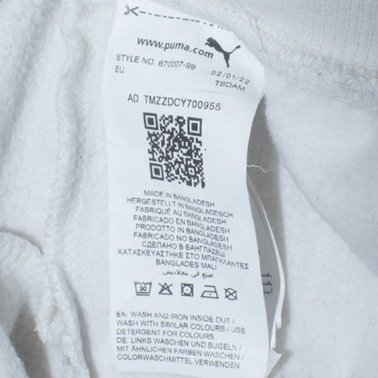 Puma Women’s White Jogger Sweatpants Size M Cotton Blend