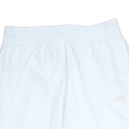 Puma Women’s White Jogger Sweatpants Size M Cotton Blend