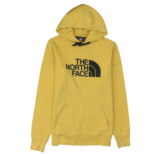 Mens UK Size S The North Face Yellow Pullover Hoodie