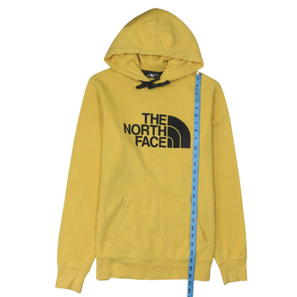 Mens UK Size S The North Face Yellow Pullover Hoodie