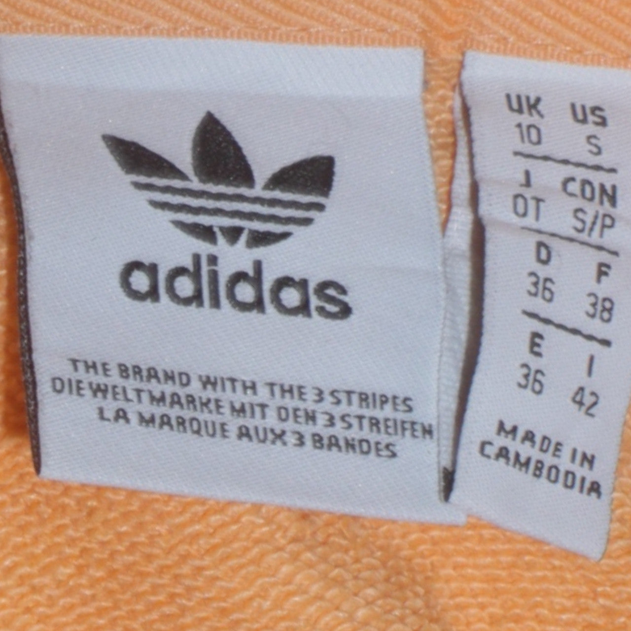 Womens UK Size 10 adidas Yellow Pullover Hoodie
