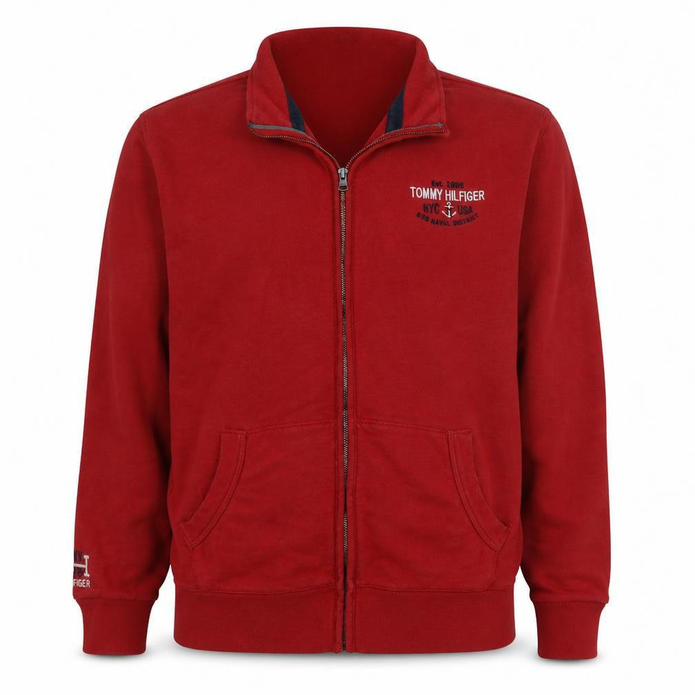 Mens UK Size 2XL Tommy Hilfiger Red Gym & Training Casual Walking Jacket