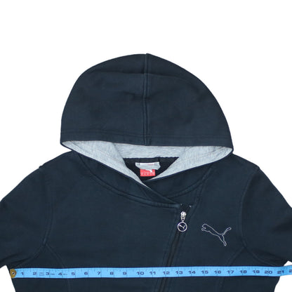 Womens UK Size 16 PUMA Black Full Zip Hoodie