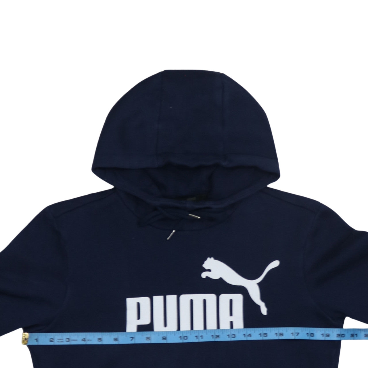 Mens UK Size XS PUMA Blue Pullover Hoodie