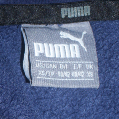 Mens UK Size XS PUMA Blue Pullover Hoodie