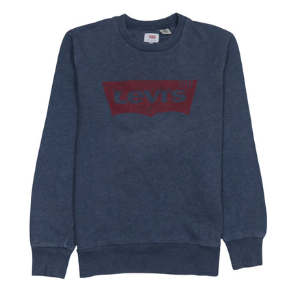 Mens UK Size S Levi's Blue Pullover Sweatshirt