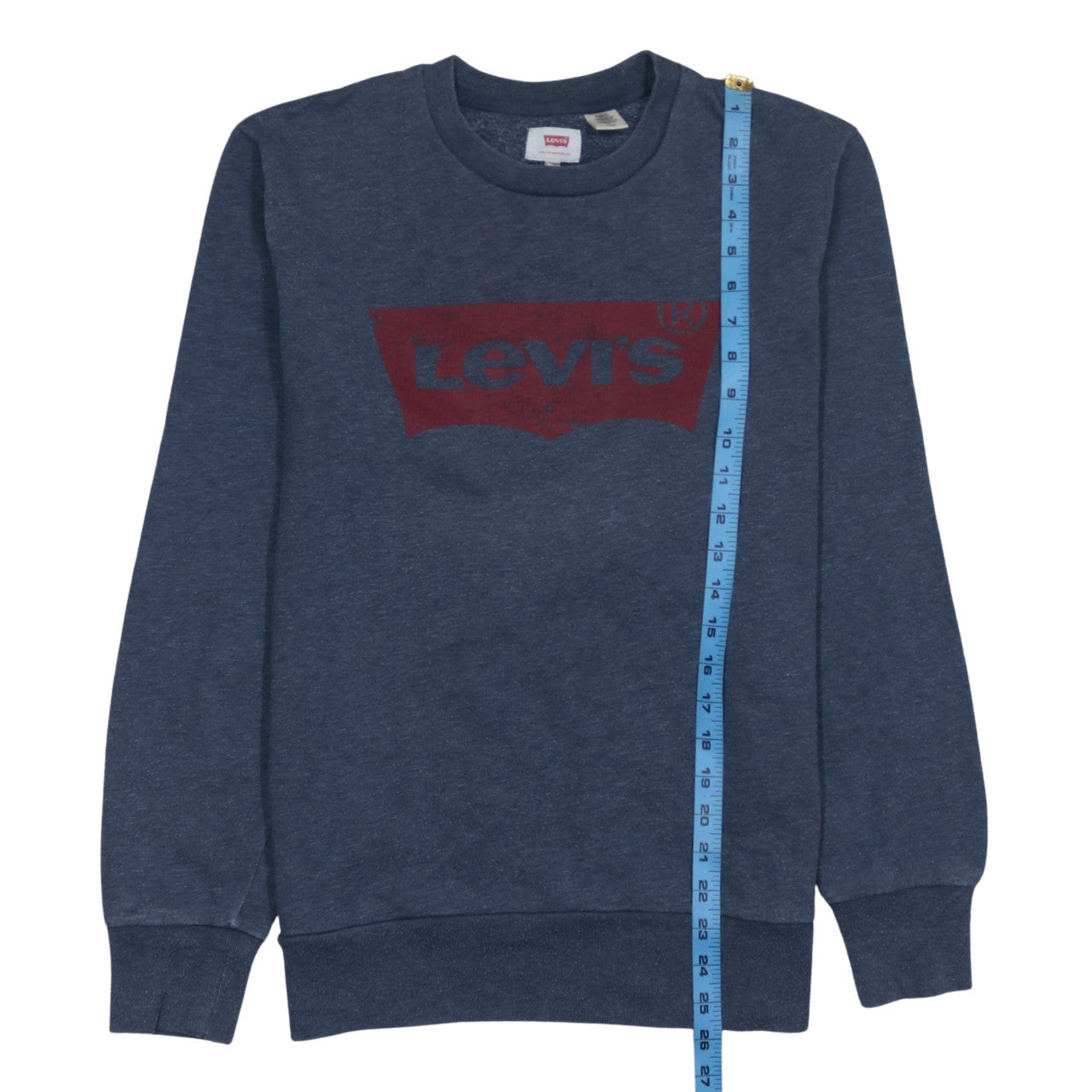 Mens UK Size S Levi's Blue Pullover Sweatshirt