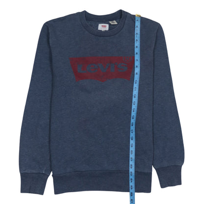 Mens UK Size S Levi's Blue Pullover Sweatshirt