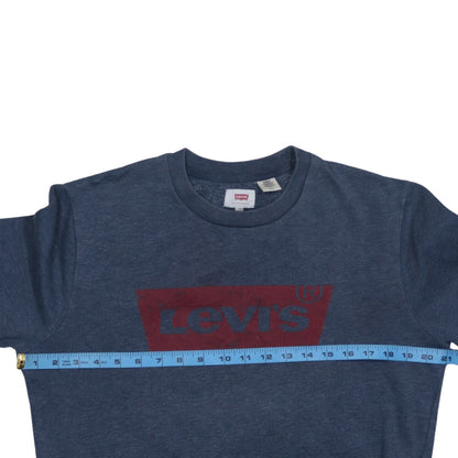 Mens UK Size S Levi's Blue Pullover Sweatshirt