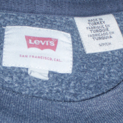 Mens UK Size S Levi's Blue Pullover Sweatshirt