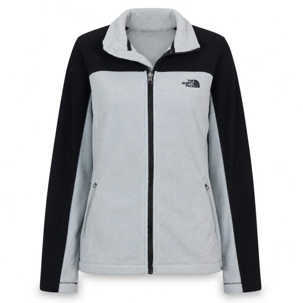 The North Face Womens Grey Fleece Full Zip Jacket Size S