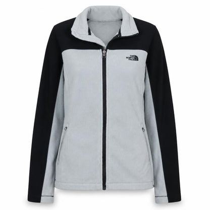 The North Face Womens Grey Fleece Full Zip Jacket Size S