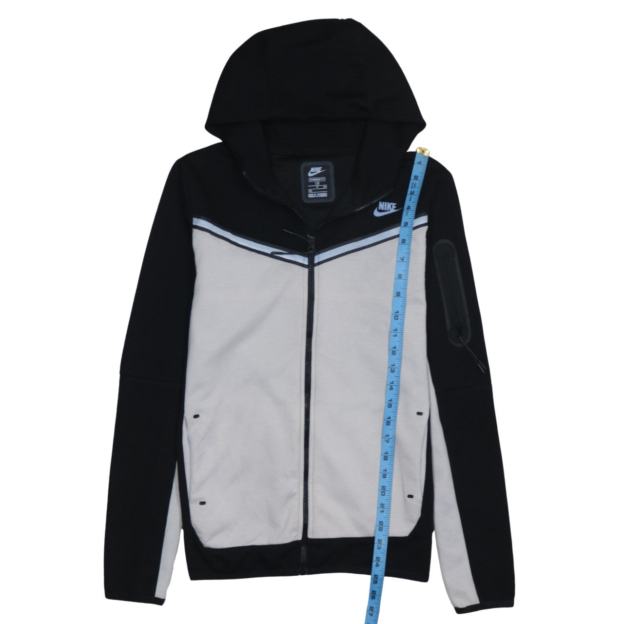 Mens UK Size XS Nike Black Full Zip Hoodie