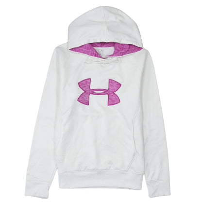Womens UK Size L Under armour White Pullover Hoodie