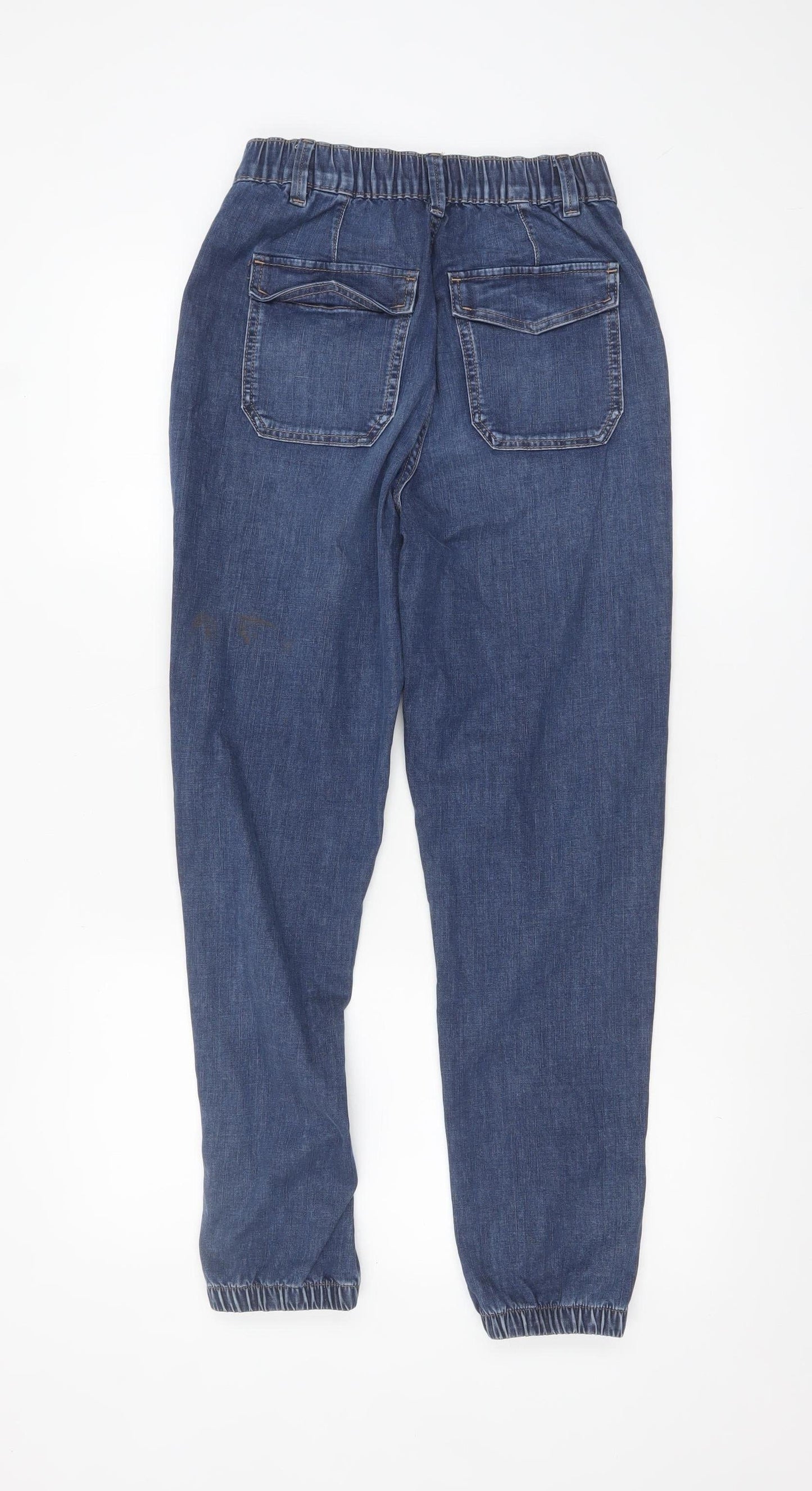 Womens UK Size 6 Marks and Spencer Regular Fit Tapered Blue Jeans