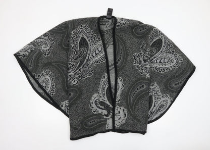 Womens UK Size One Size Oasis Grey Cape Jumper