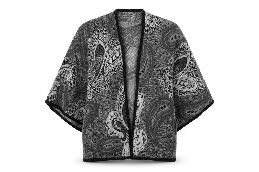 Womens UK Size One Size Oasis Grey Cape Jumper