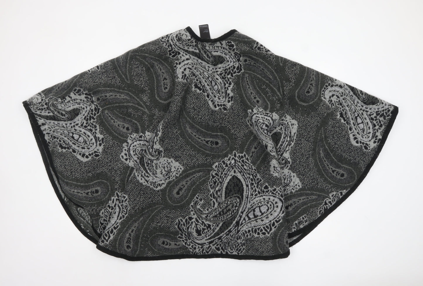 Womens UK Size One Size Oasis Grey Cape Jumper