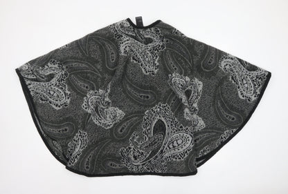 Womens UK Size One Size Oasis Grey Cape Jumper