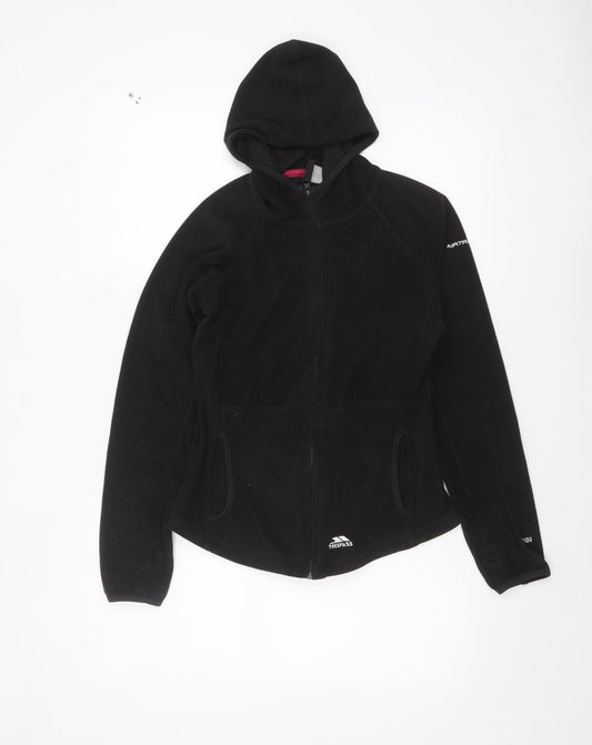 Womens UK Size 10 Trespass Black Full Zip Hoodie
