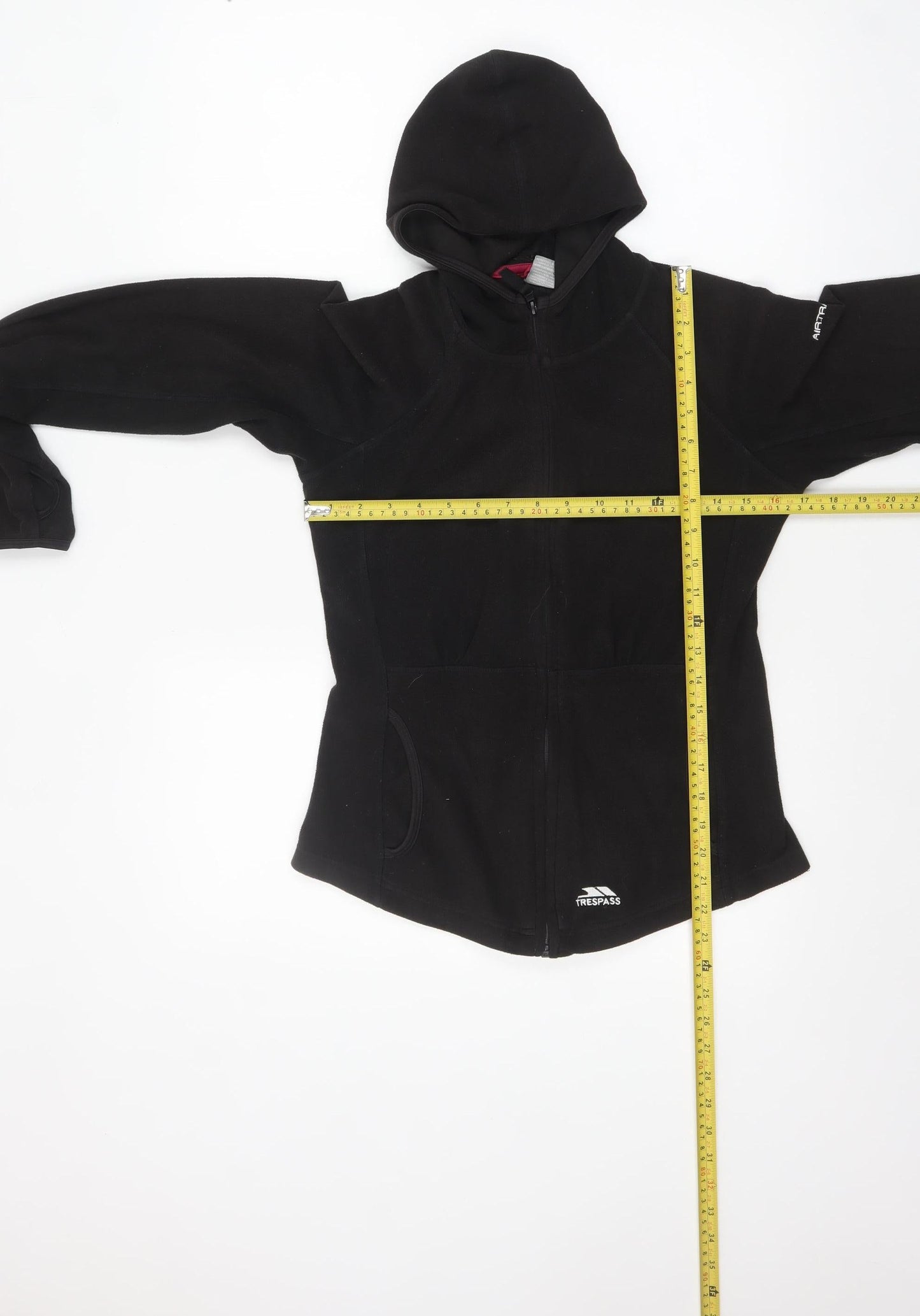 Womens UK Size 10 Trespass Black Full Zip Hoodie