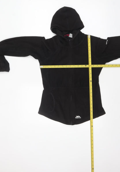 Womens UK Size 10 Trespass Black Full Zip Hoodie