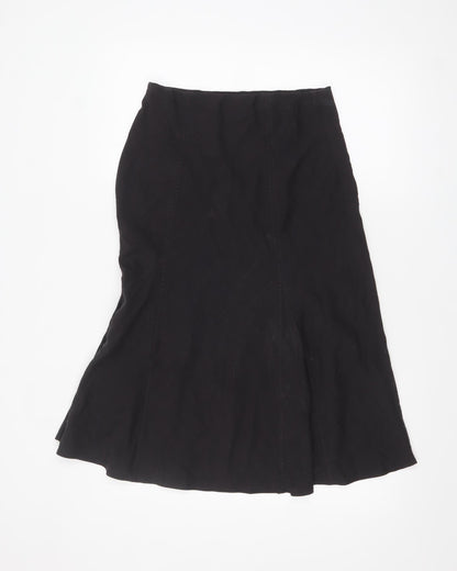 Marks and Spencer Women’s Brown A-Line Midi Skirt Size 8