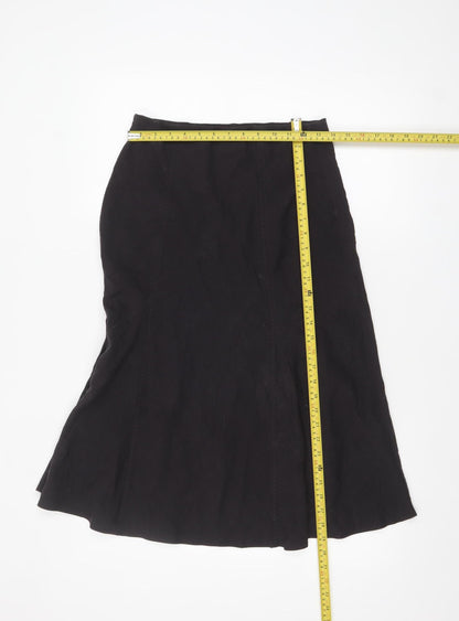 Marks and Spencer Women’s Brown A-Line Midi Skirt Size 8