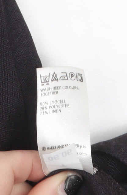 Marks and Spencer Women’s Brown A-Line Midi Skirt Size 8