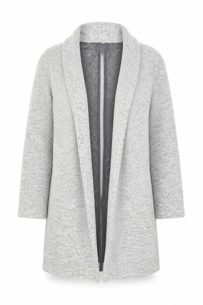 Next Women’s Grey Knit Coatigan Size 10 Regular Long Sleeve