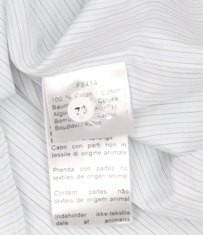 Mens UK Collar Size 41 Lacoste Smart Blue  Dress Shirt