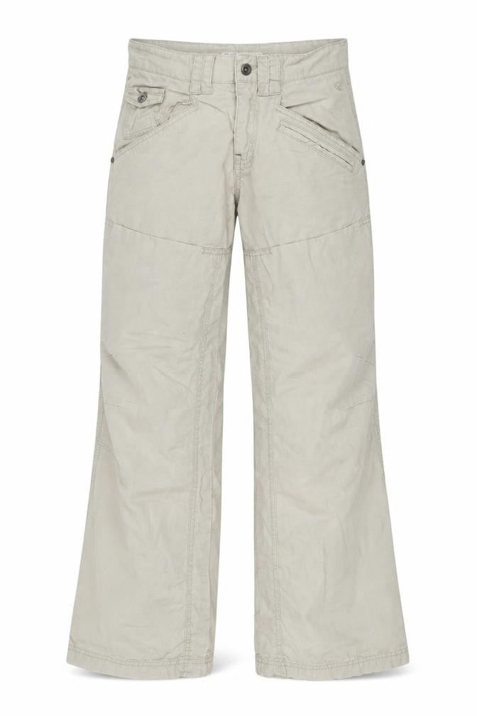 Girls UK Size 13 Years Fa Face Regular Fit Cargo Beige Trousers
