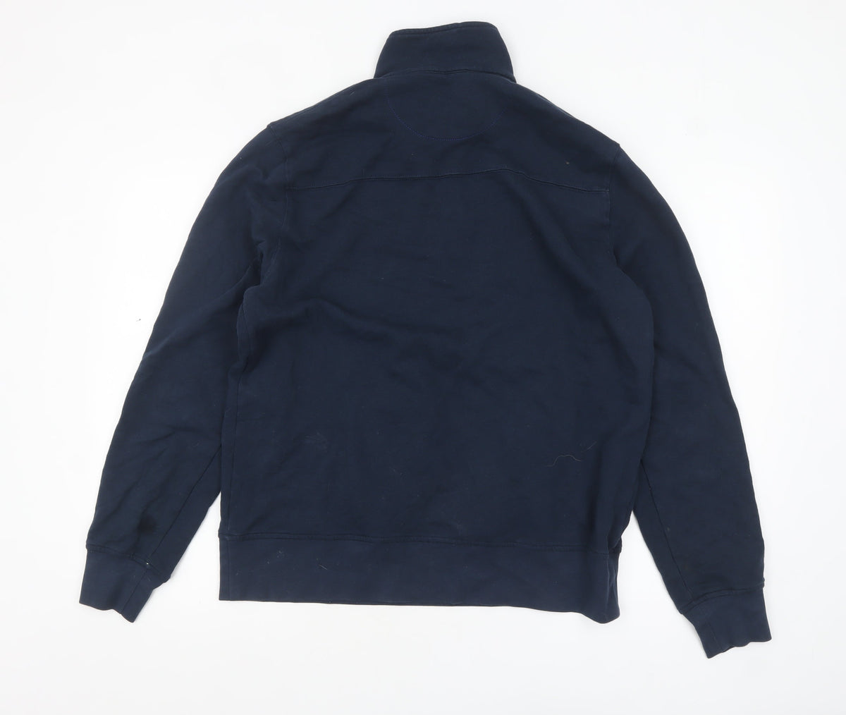 Mens UK Size M White Stuff Blue 1/2 Zip Sweatshirt