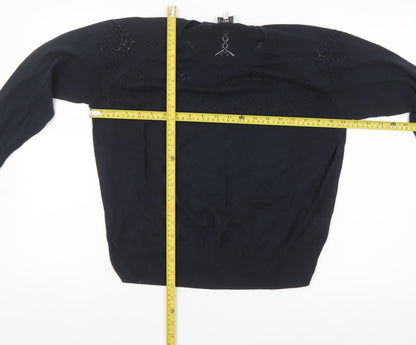Womens UK Size L Noa Noa Black Pullover Jumper
