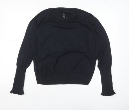 Womens UK Size L Noa Noa Black Pullover Jumper