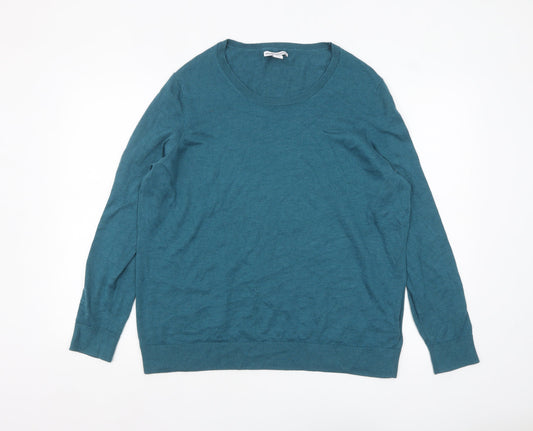 Womens UK Size 2XL Amazon Essentials Blue Pullover Jumper