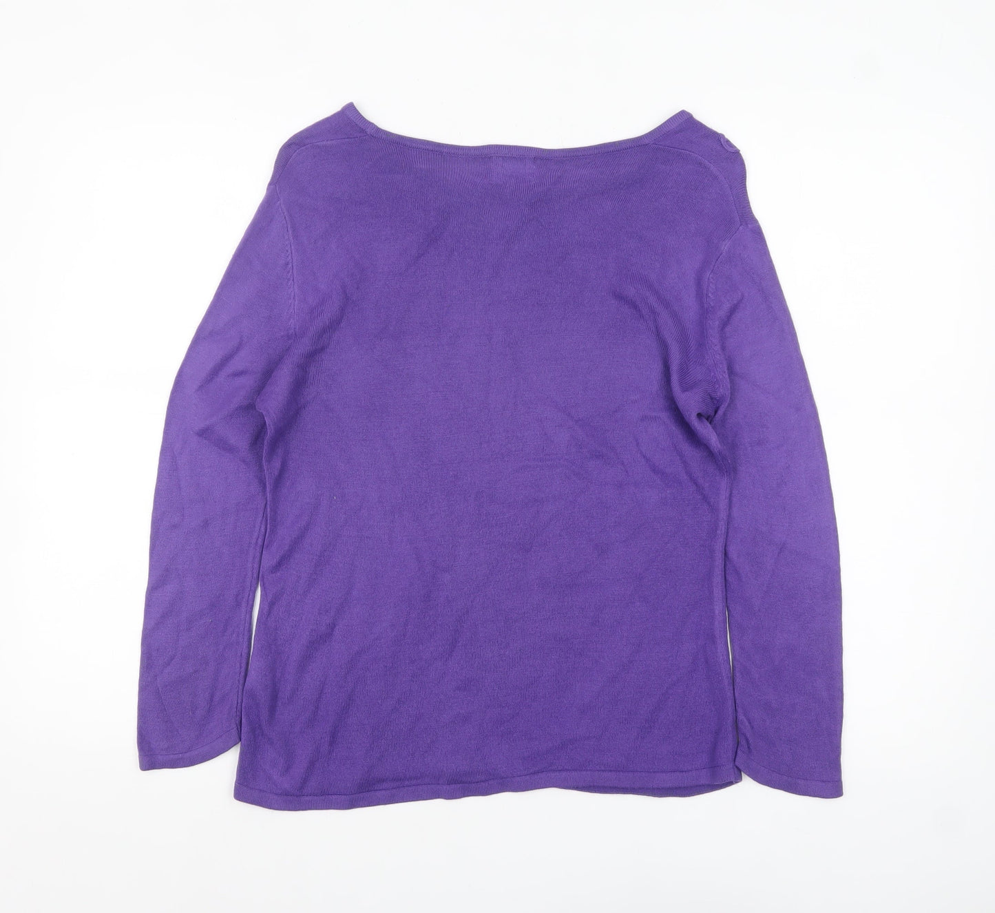 Womens UK Size 12 Eastex Purple Pullover Jumper
