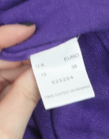 Womens UK Size 12 Eastex Purple Pullover Jumper